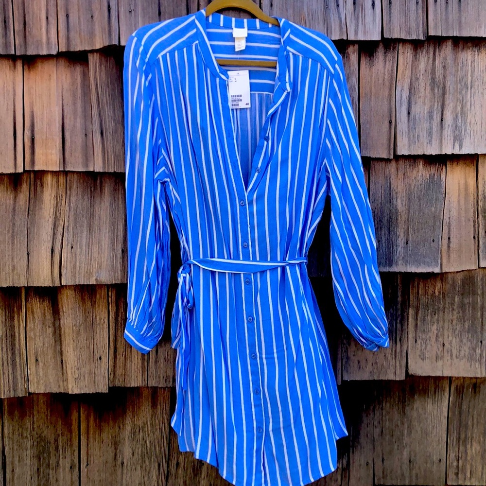 Great for spring!  Blousy dress w/ adjustable belt